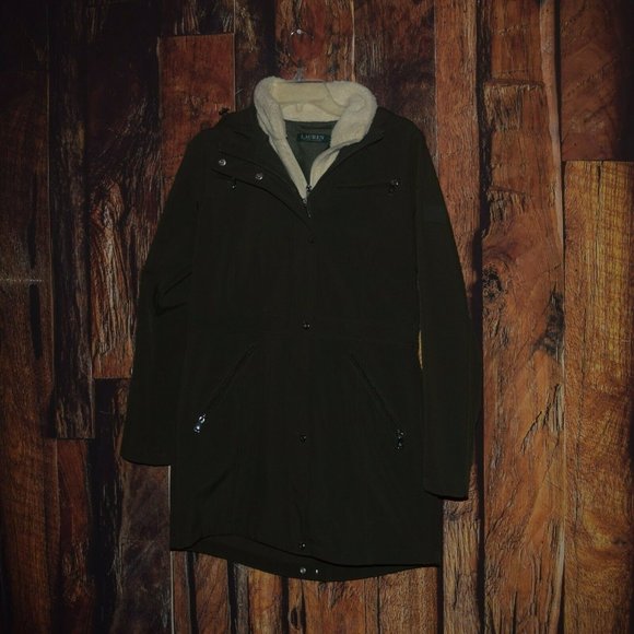 LAUREN RALPH LAUREN Women's sz XS Dark Green Coat Jacket - EXCELLENT CONDITION! - Picture 2 of 9